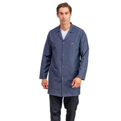 Doktor Öğretmen Erkek Önlük Ara Boy Ceket Yaka - 51 Füme