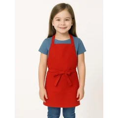 Kırmızı Askılı Çocuk Önlük 2 No