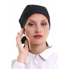 Kuyruklu Kot Bone - Siyah