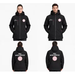 Okul Bahçe Görevlisi Soft Shell Mont - Siyah