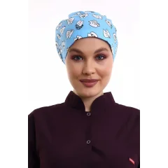 Tesettür Bone - 4111 Mavi Diş