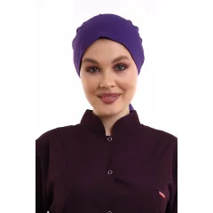 Tesettür Bone - 4807 Koyu Mor