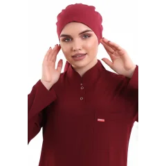 Tesettür Bone - 4809 Bordo