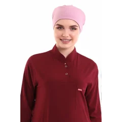 Tesettür Bone - 6433 Pudra