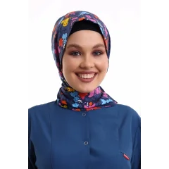 Tesettür Boyun Bağlamalı Bone - 3912 Kelebek