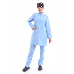 Tesettür Forma Takımı Full Çıtçıt - 31 Açık Mavi