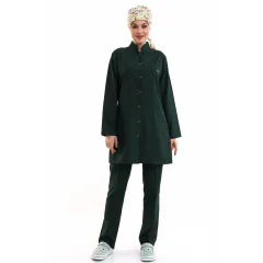 Tesettür Forma Takımı Full Çıtçıt - 5518 Bahar Ördek Başı Yeşili