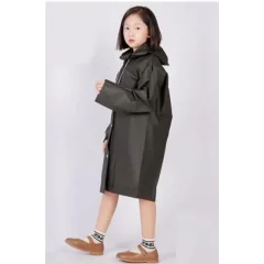 Yağmurluk Unisex Çocuk - Siyah