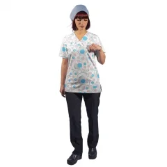 Zarf Yaka Desenli Üst - 2701 Gezegen