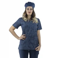 Zarf Yaka Desenli Üst - 3901 Koyu Kamuflaj