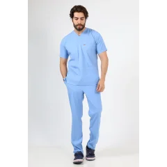 Zarf Yaka Erkek Takım - 31 Açık Mavi