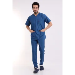 Zarf Yaka Erkek Takım - 37 Petrol Mavi