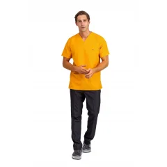 Zarf Yaka Erkek Takım - Hardal Siyah