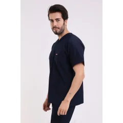 Zarf Yaka Erkek Tek Üst - 47 Lacivert