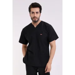 Zarf Yaka Erkek Tek Üst - 48 Siyah