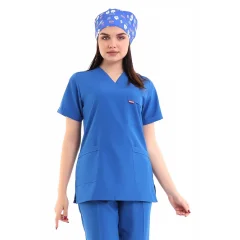 Zarf Yaka Kadın Tek Üst - 56 Koyu Saks