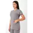 Bflex Unisex Likralı Yarasa Kol Tek Üst - 6406 Gri