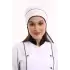 Kuyruklu Bone - Beyaz-Siyah
