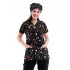 Yarasa Kol Dijital Unisex Desenli Üst - 6506 Siyah Yıldız Kalp
