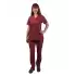 Zarf Yaka Kadın Takım - 55 Kiremit Bordo