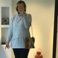 Melanj Gri Modern Kesim Sweatshirt