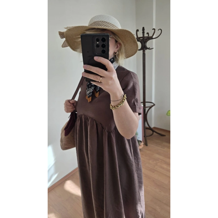 Moka Büzgülü Elbise
