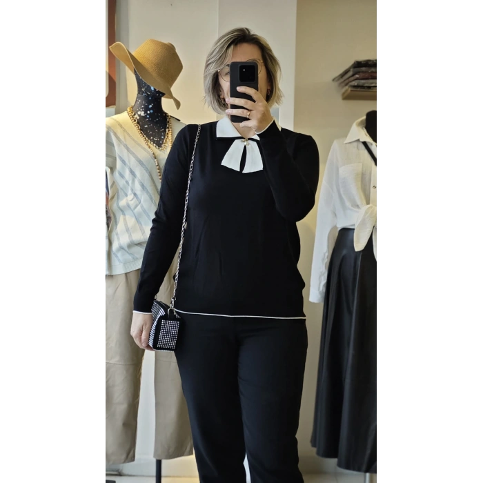 Kontrast Fiyonk Detaylı Triko