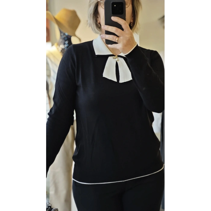 Kontrast Fiyonk Detaylı Triko