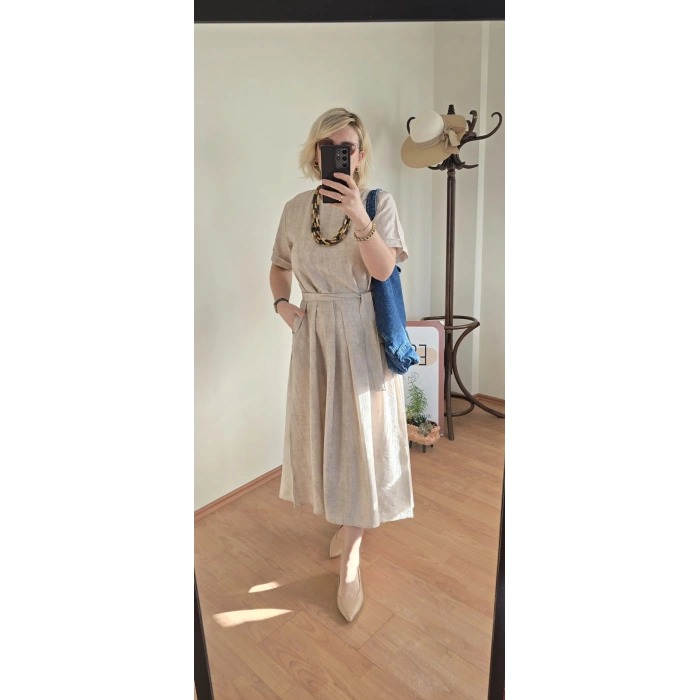 Sahra Keten Elbise