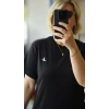 Siyah Nakışlı Basic Tişört