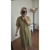 Zeytin Yeşili Gömlek Elbise