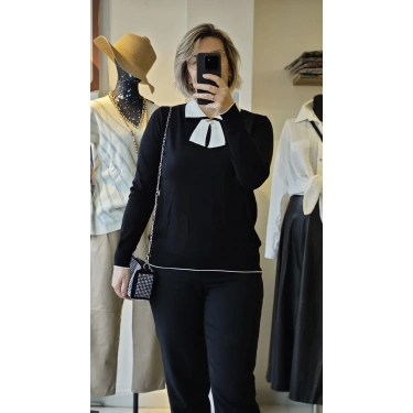 Kontrast Fiyonk Detaylı Triko