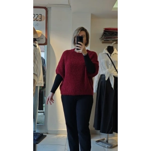 Asil Bordo Kısa Kazak