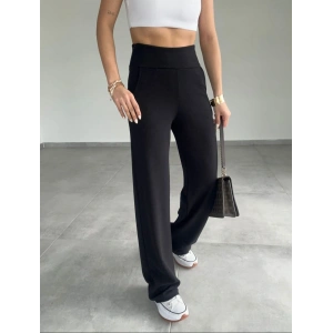 Yüksek Bel Siyah Palazzo Pantolon