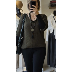 Zeytin Yeşil Salaş Triko