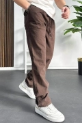 Erkek Baggy Kalıp Pantolon Kahverengi Edw130