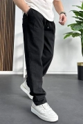 Erkek Baggy Kalıp Pantolon Siyah Edw130