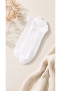Erkek Pamuklu Sneaker Çorap Beyaz