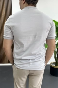 Erkek Pamuklu Soft Polo Yaka Tişört Gri Edw500