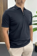 Erkek Pamuklu Soft Polo Yaka Tişört Lacivert Edw500