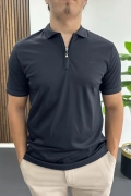 Erkek Pamuklu Soft Polo Yaka Tişört Lacivert Edw500
