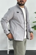 Erkek Regular Krinkıl Kumaş Mevsimlik Ceket Gri Edw082