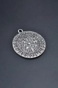 Vegvisir Viking Pusulası Gümüş Kaplama Kolye
