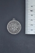 Vegvisir Viking Pusulası Gümüş Kaplama Kolye