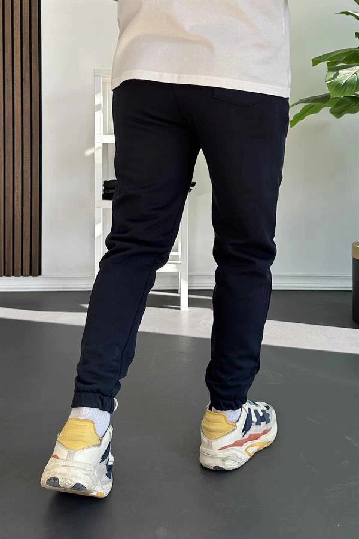 Erkek Fit Kesim Eşofman Altı Lacivert Edw229