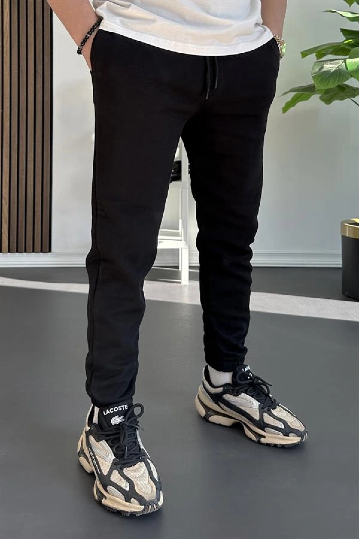 Erkek Fit Kesim Eşofman Altı Siyah Edw229
