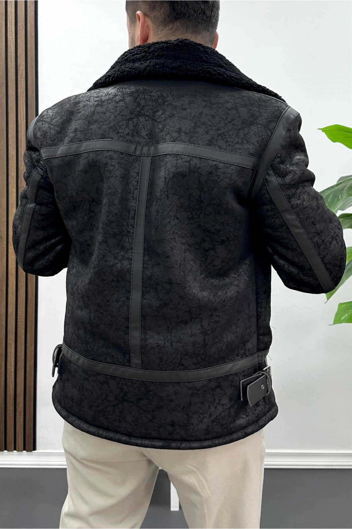 Erkek Kuzey Yaka İçi Kürklü Mont Edw431