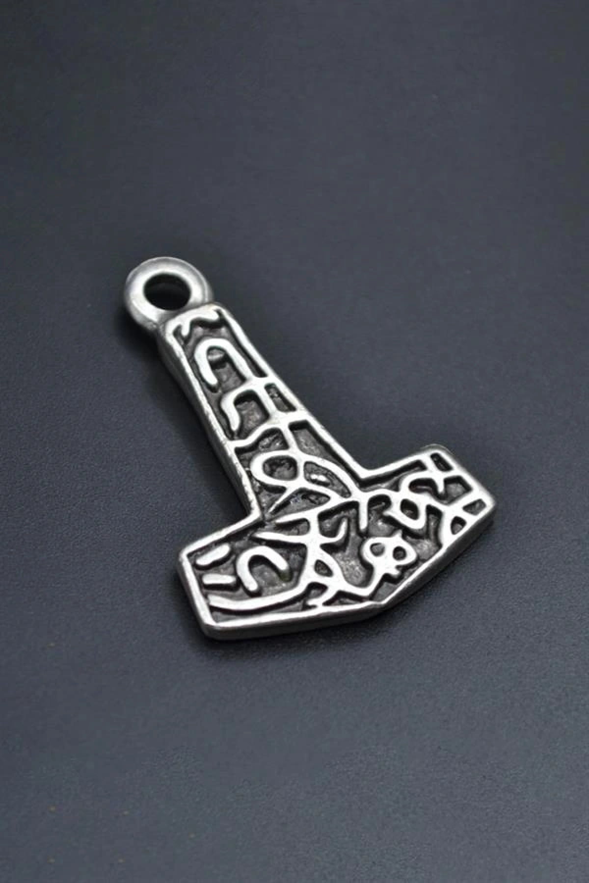 İskandinav Viking Çekiç Gümüş Kaplama Kolye