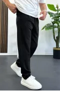 Erkek Rahat Kalıp Pileli Pantolon Siyah Edw402