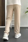 Erkek Rahat Kalıp Yazlık Pantolon Krem Edw269